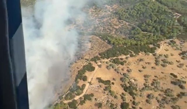 Çine’de korkutan yangın! 11 hava aracıyla müdahale ediliyor