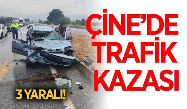 Muğla-Aydın Karayolu’nda otomobil refüje çarptı: 3 yaralı