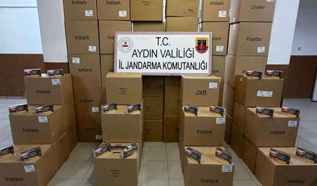 Köşk’te durdurulan araçtan bakın ne çıktı: 630 bin makaron