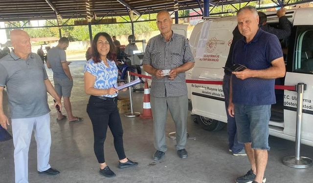 TÜVTÜRK, Ortaklar’da mobil araç muayene hizmeti verdi