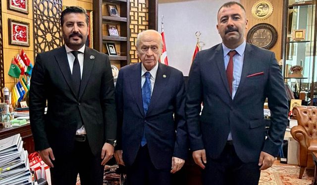 MHP Aydın İl Başkanı Cihangiroğlu, Genel Başkan Bahçeli'yi ziyaret etti