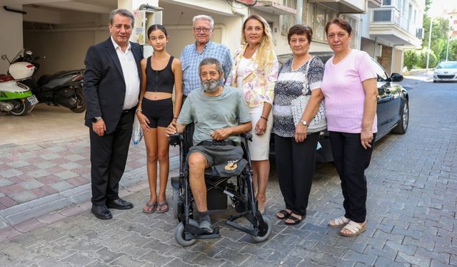 Yetişkin’den anlamlı sürpriz: Akülü sandalyesini evine getirdi