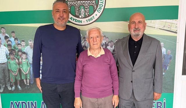 Aydın ASKF kurucu başkanı Beyazıt Yılmaz ve eski başkan Arslantaş, ASKF'yi ziyaret etti