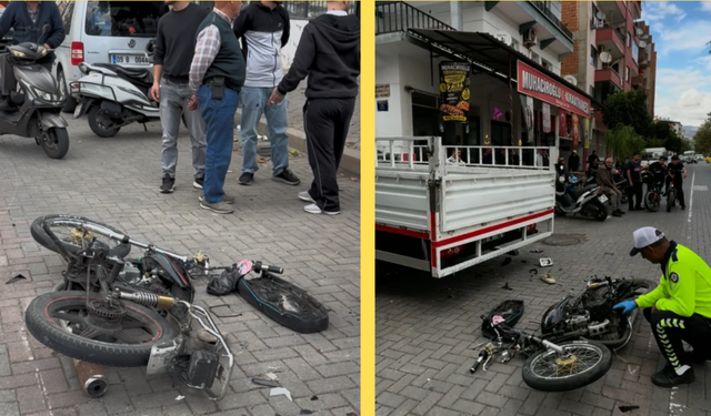 Nazilli'de yürek yakan kaza anbean kaydedildi