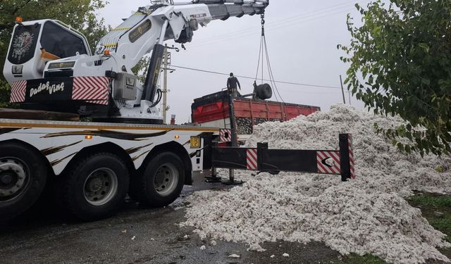 Aydın'da römork devrildi! Gözler yine o yola çevrildi