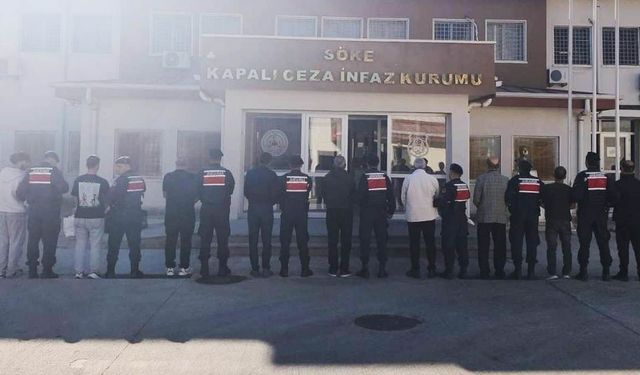 Kuşadası’nda jandarmadan operasyon! 11 hükümlü yakalandı