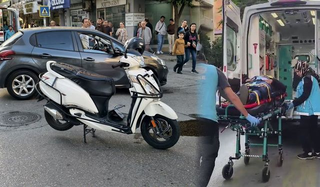 Nazilli’de kavşakta kaza! Motosiklet sürücüsü yaralandı