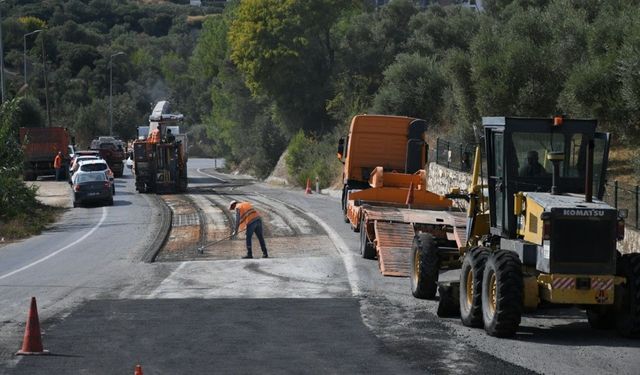 Kuşadası-Aydın yolunda sürücüleri rahatlatan çalışma