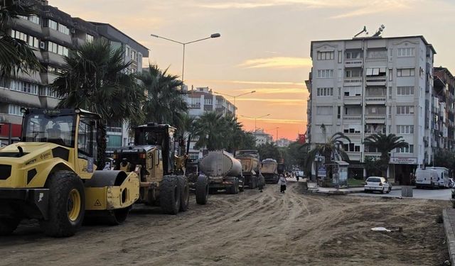 Nazilli Ordu Caddesi’nde hummalı çalışma