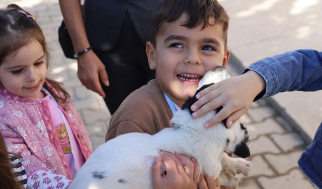 Nazilli’de minik öğrencilerden can dostlara anlamlı ziyaret