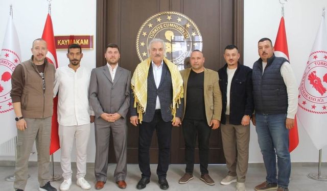 Söke’de geleneksel güreşler öncesi dikkat çeken ziyaret