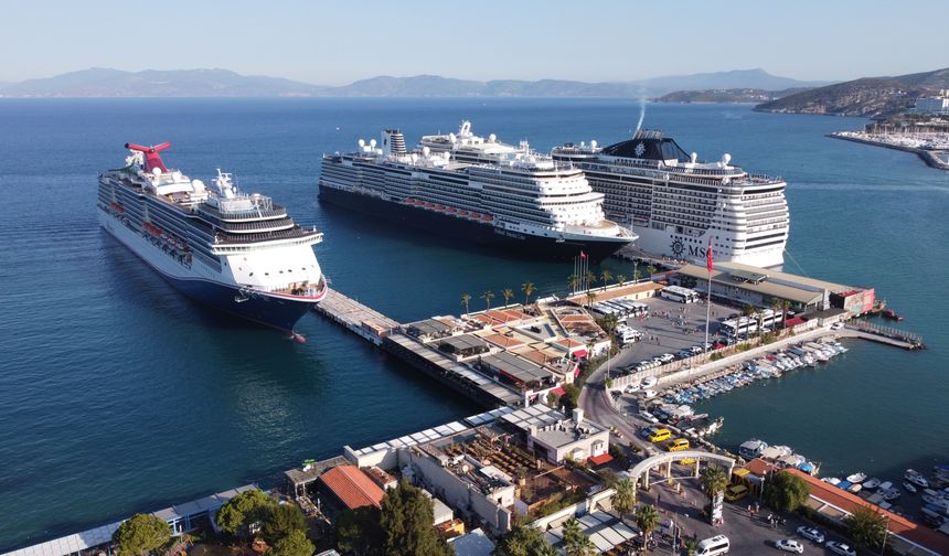 Türkiye'de kruvaziyer turizmi rotasında ilk sıra Kuşadası'nın