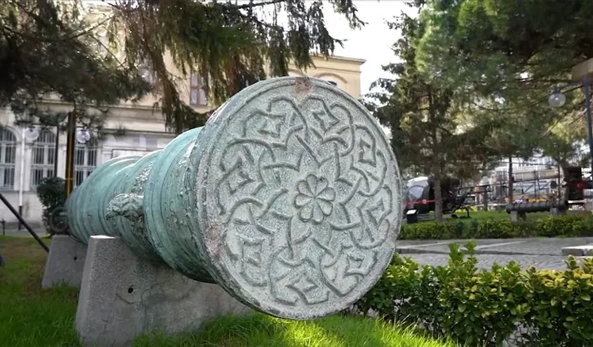 MSB'den Fatih Sultan Mehmet dönemine ait tunç topları paylaşımı