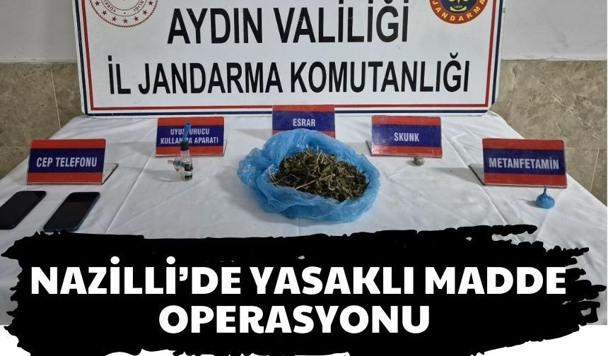 Nazilli’de yasaklı madde operasyonu: 2 şüpheli yakalandı