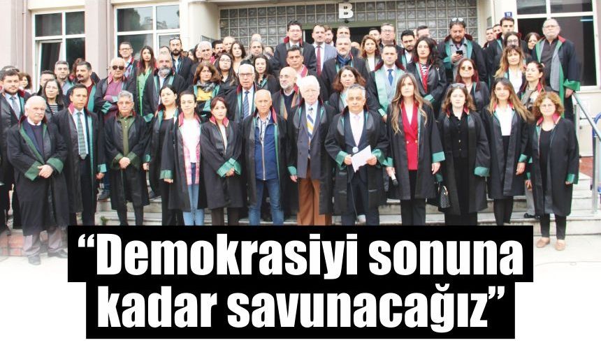 Aydın Adliyesi’nde ‘hak hukuk adalet’ sloganları