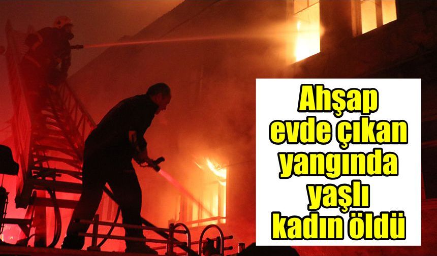 Evde çıkan yangında yaşlı kadın öldü