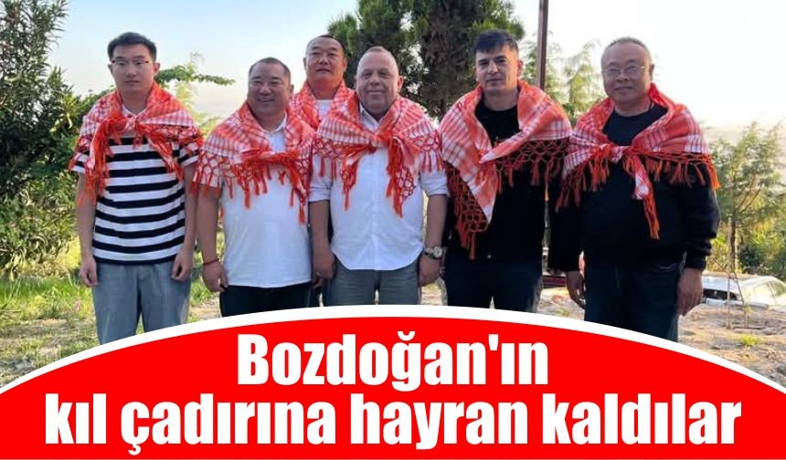 Bozdoğan'ın kıl çadırına hayran kaldılar