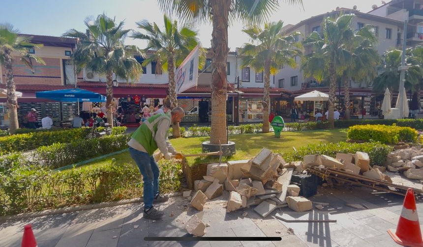 Turistik çarşılar sezonu yeni peyzaj tasarımı ile karşılayacak