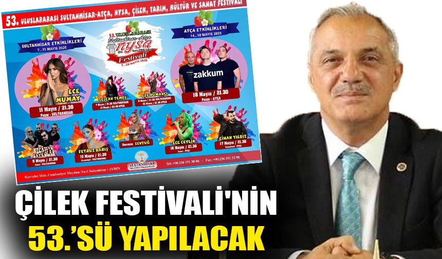 Sultanhisar'da festival coşkusu yarın başlıyor