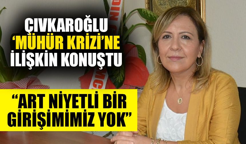 Çıvkaroğlu ‘mühür krizi’ne ilişkin konuştu
