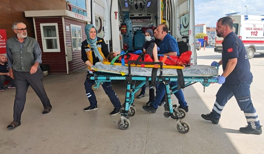 1. kattan düşen çocuk yaralandı