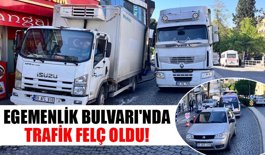 Egemenlik Bulvarı'nda trafik felç oldu!