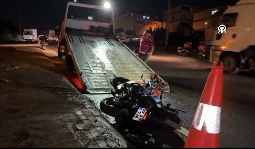 Beton mikseri ile çarpışan motosikletin sürücüsü öldü
