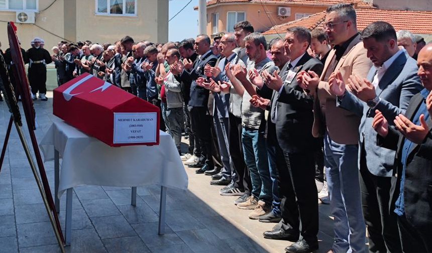 Kalp krizi sonucu vefat eden asker son yolculuğuna uğurlandı