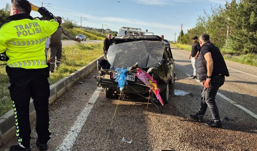 Kontrolden çıkan araç kaza yaptı: 1 ölü 2 yaralı