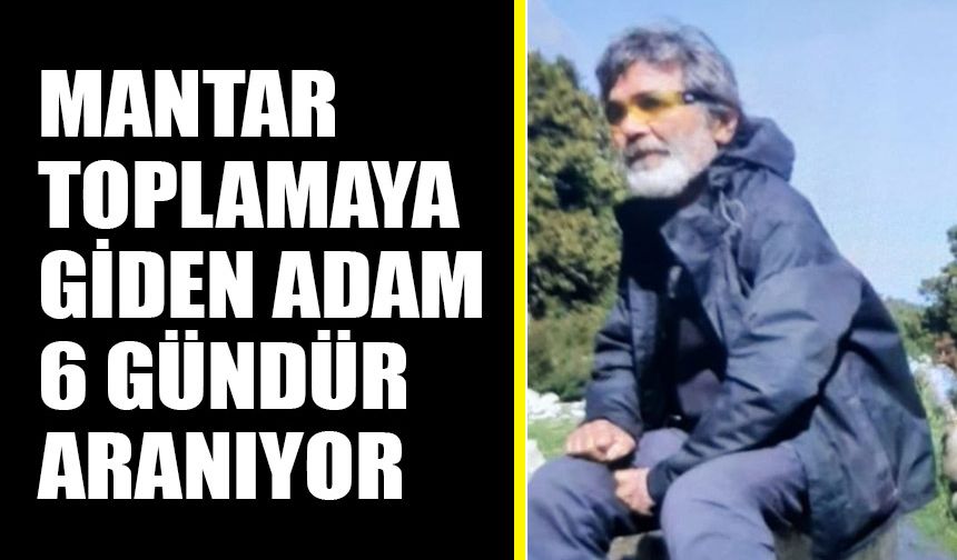 Mantar toplamaya giden adam 6 gündür aranıyor