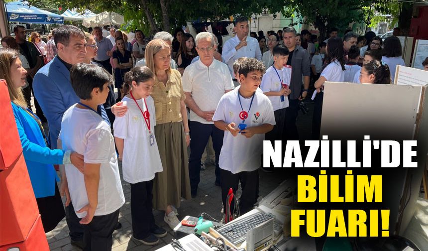 Nazilli'de bilim fuarı! Küçük mucitler hünerlerini sergiledi
