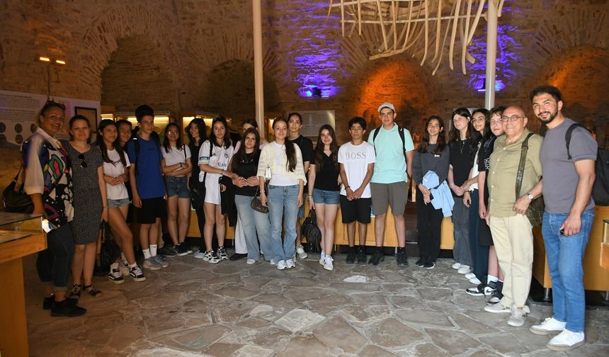 Alman öğrenciler Kuşadası’nın kültürel rotalarını çok beğendi