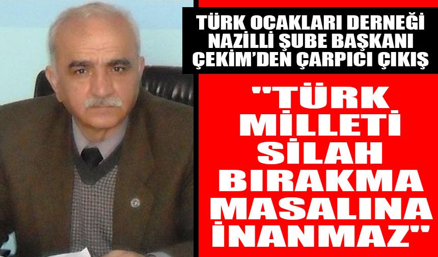 Başkan Çekim'den PKK'nın feshine yanıt