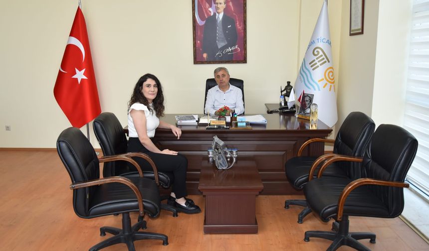 Gıda Mühendisi Sevil Koralp’tan Didim Ticaret Odası’na ziyaret