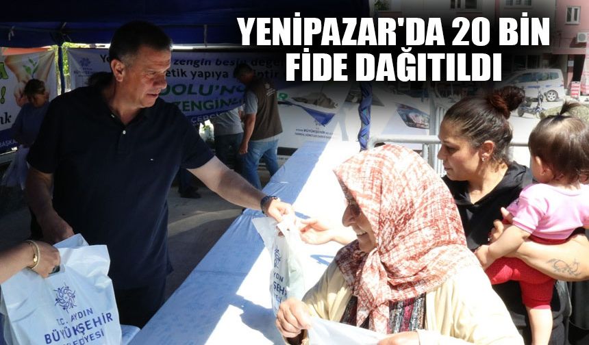 Yenipazar'da 20 bin fide dağıtıldı