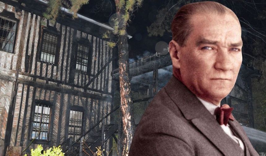 Atatürk'ün kaldığı tarihi konak alev alev yandı!