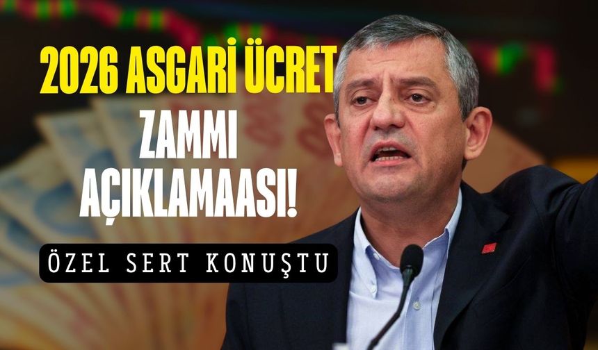 Özgür Özel asgari ücret zammını açıkladı!