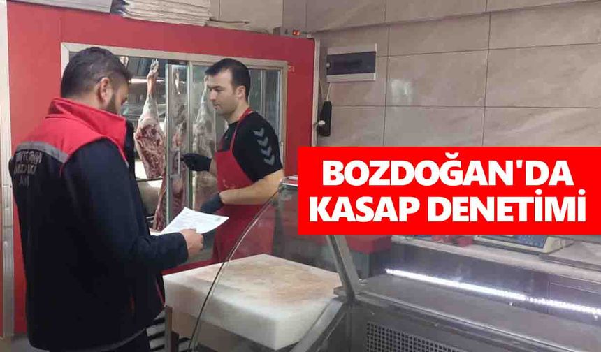 Bozdoğan'da kasap denetimi