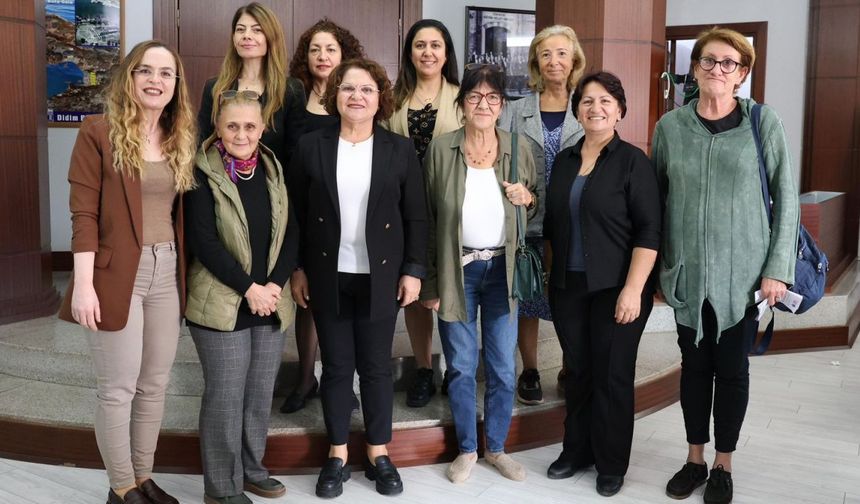 Didim Kadın Platformu’ndan Başkan Gençay’a anlamlı ziyaret