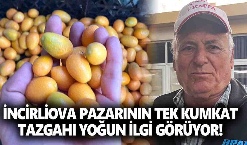 İncirliova pazarının tek kumkat tezgahı yoğun ilgi görüyor!