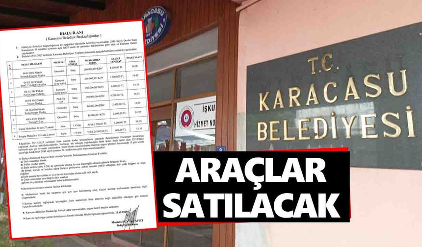 Karacasu Belediyesi açıkladı