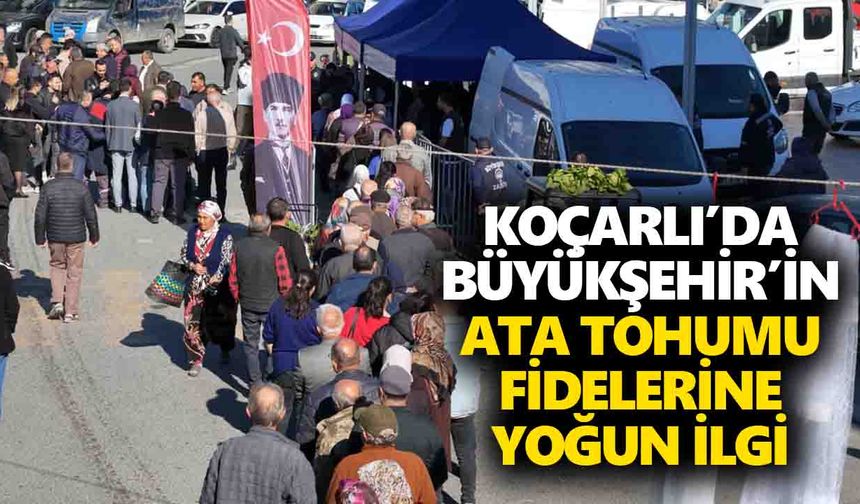 Koçarlı’da Büyükşehir’in Ata tohumu fidelerine yoğun ilgi
