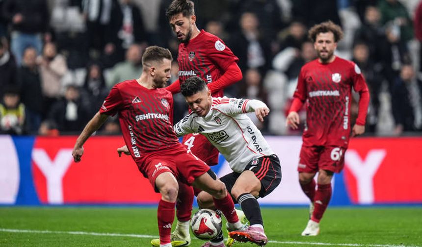 Beşiktaş ile Gaziantep FK 2-2 berabere kaldı
