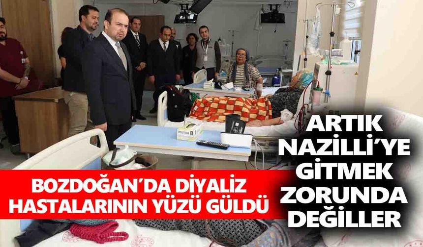 Bozdoğan’da diyaliz hastalarının yüzü güldü