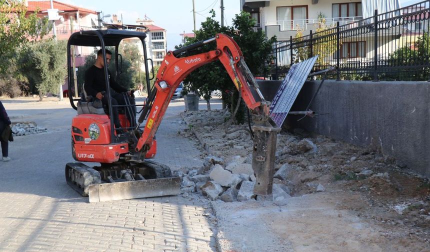 Bozdoğan'da okul çalışması