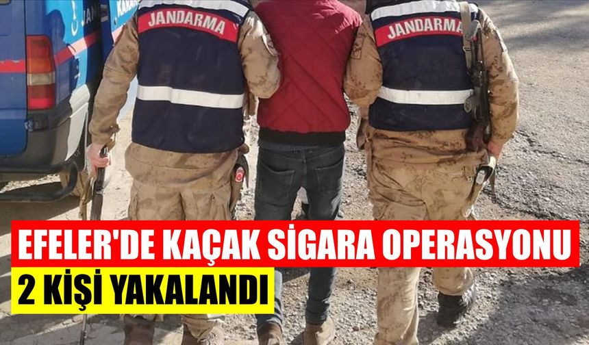 Efeler’de kaçak sigara operasyonu: 2 kişi yakalandı