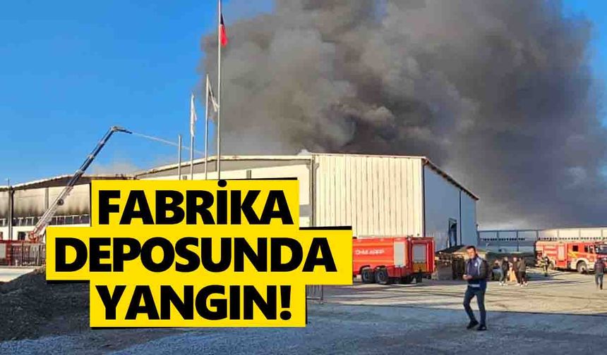 Fabrika deposunda yangın!