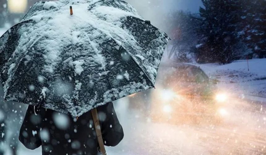 Meteoroloji'den kar ve sağanak yağış uyarısı! O saatte başlıyor