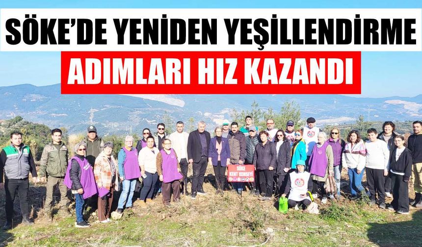 Söke’de yeniden yeşillendirme adımları hız kazandı