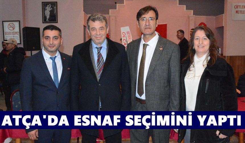 Atça'da esnaf seçimini yaptı
